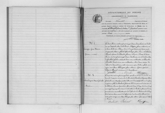 Décès - Section d'Huissel