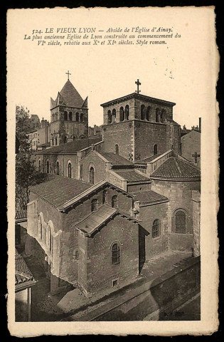 Le vieux Lyon. Abside de l'église d'Ainay.
