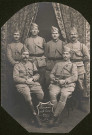 Photographies de groupes de soldats du 43e Régiment d'infanterie, 9e bataillon.