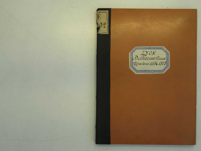 Répertoire des actes concernant l'Hôtel-Dieu de Lyon.