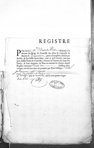 27 décembre 1699-12 novembre 1701.
