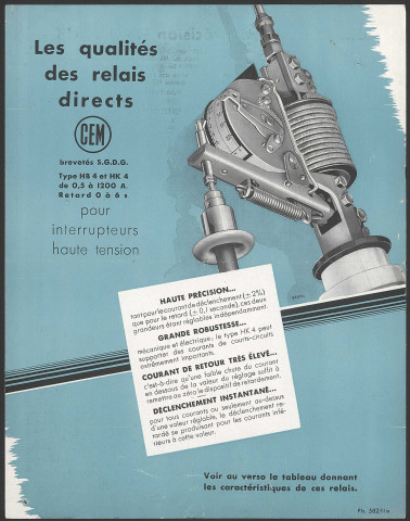 Compagnie Electro-Mécanique (CEM) - Lyon.