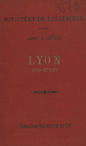Lyon Sud-Ouest – feuille XXI-26.
