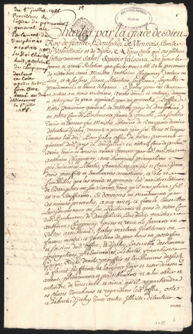 Antoine de Chaponay, officier au parlement de Dauphiné.