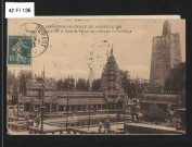 Temple d'Angkor-Vat et la tour du palais de l'Afrique occidentale.