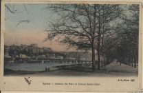 Lyon. Avenue du Parc et coteau Saint-Clair.