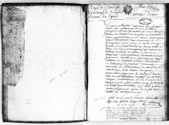 11 septembre 1790-18 frimaire an IV.