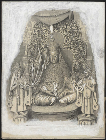 Bouddha de la lamaserie de Ta-tsien-lou.