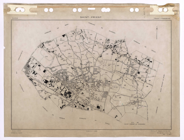 Tableau d'assemblage (TA). Cadastre révisé pour 1975. 2e édition à jour pour 1979.