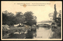 Saint-Jean-d'Ardières. L'Ardières, le pont et la route de Villié-Morgon.