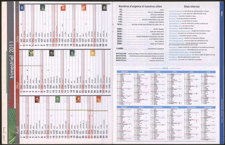 Almanach du facteur 2011.