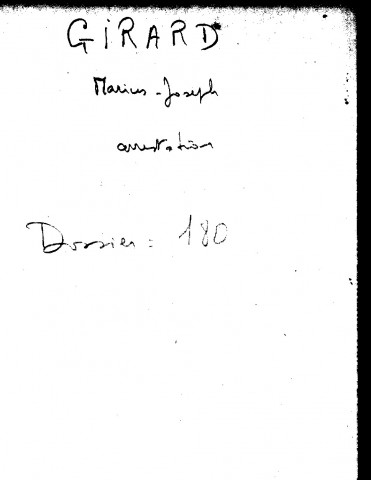 GIRARD Marius Joseph