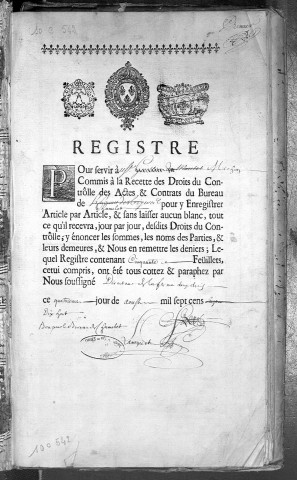 12 novembre 1718-30 juin 1720.
