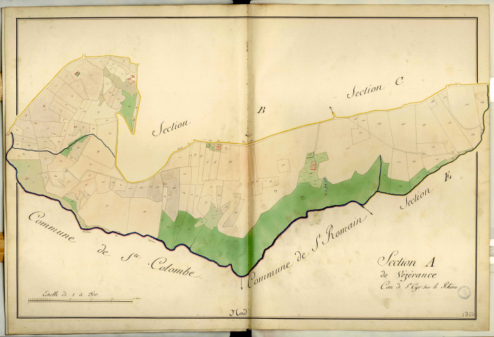 Section A dite de Vézerance, feuille unique.