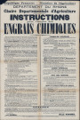Chaire départementale d'agriculture. Instructions pour l'emploi des engrais chimiques (2 octobre 1888).