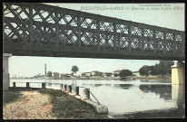 Belleville-sur-Saône. Pont sur la Saône et prise d'eau.