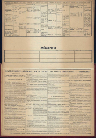 Almanach des Postes Télégraphes et Téléphones 1954.