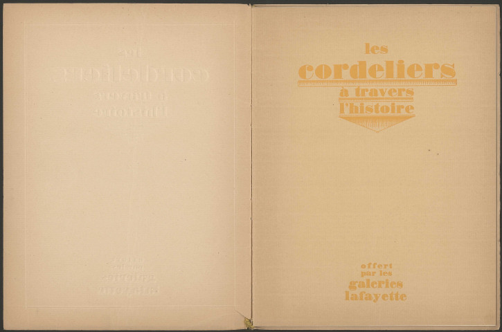"Les Cordeliers à travers l'histoire" - Lyon.