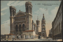 Lyon. Basilique N.-D. de Fourvière, vue d'ensemble.