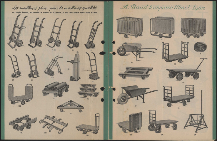 Appareils de levage et de manutention A. Baud - Lyon.