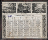 Calendrier pour l'année 1836.