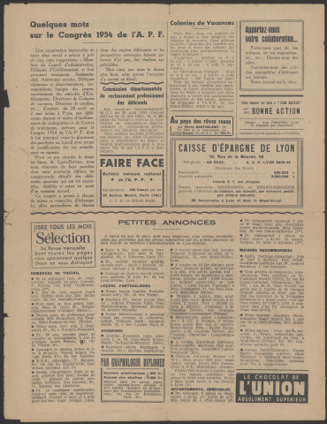 Articles de presse regroupés par L. Froment et sa famille.