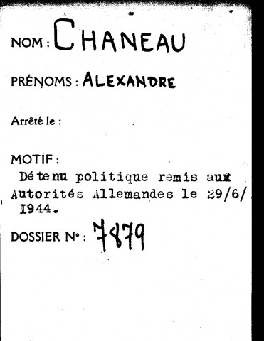 CHANEAU Alexandre