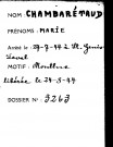 CHAMBARETAUD Marie