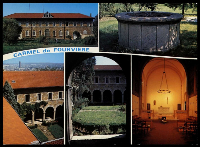 Vues multiples en mosaïque. Carmel de Fourvière.