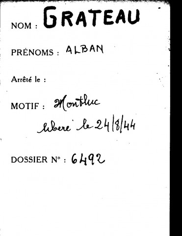 GRATEAU/CRETEAU Alban