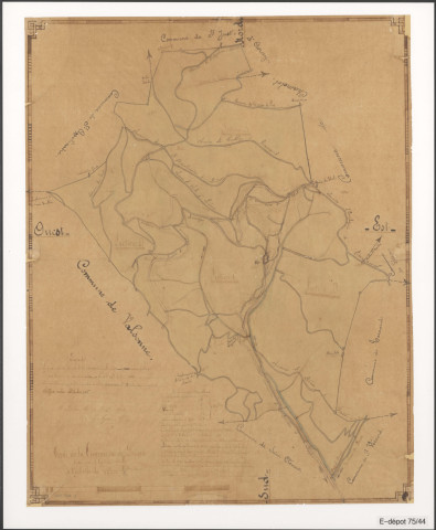 Plan du territoire de la commune.