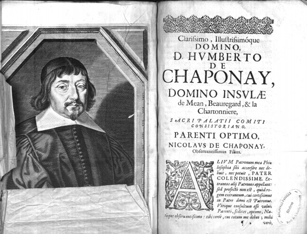 Chaponay, Nicolas de, Philosophia per propositiones digesta, Lugduni, in colegio societatis Jesu, 1646, 242 p.