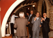De gauche à droite : Albert ROLLET, Jean-Paul MARCHINI (arrière plan), Roger FÉNECH, Christian METTRAUX, Henri COLLOMB.