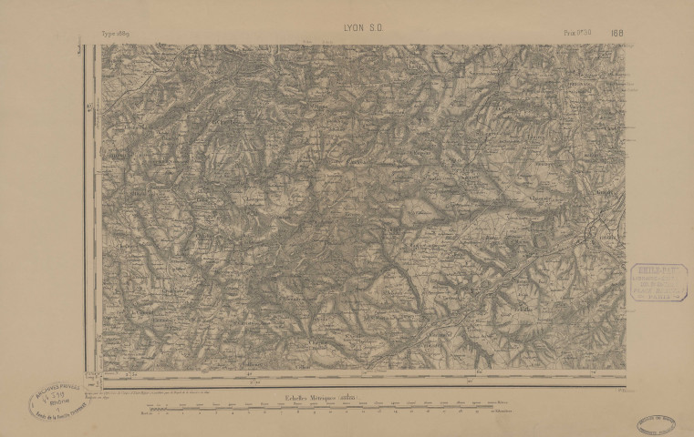 Cartes d'état-major de 1889.