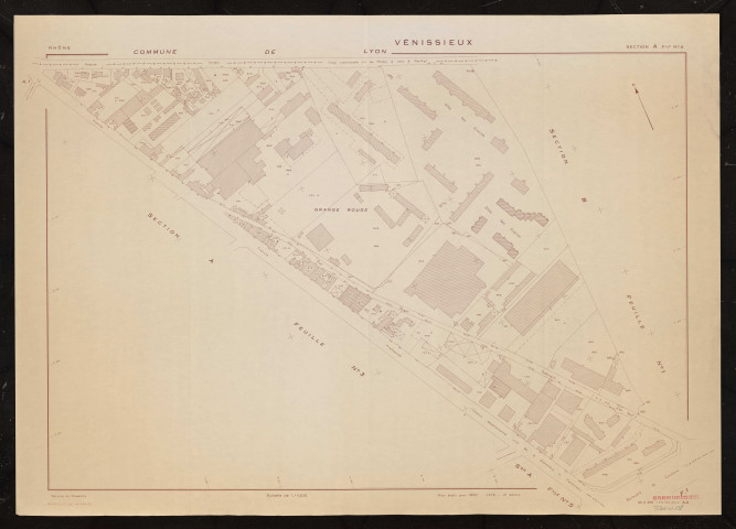 Section A feuille n°4. Plan établi pour 1950. 4e édition à jour pour 1979.