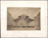Marché couvert construit à Lyon en 1858.