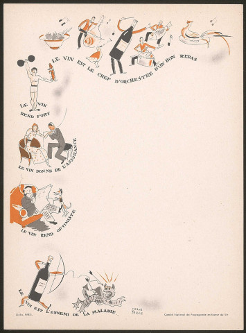 Comité national de propagande en faveur du vin.