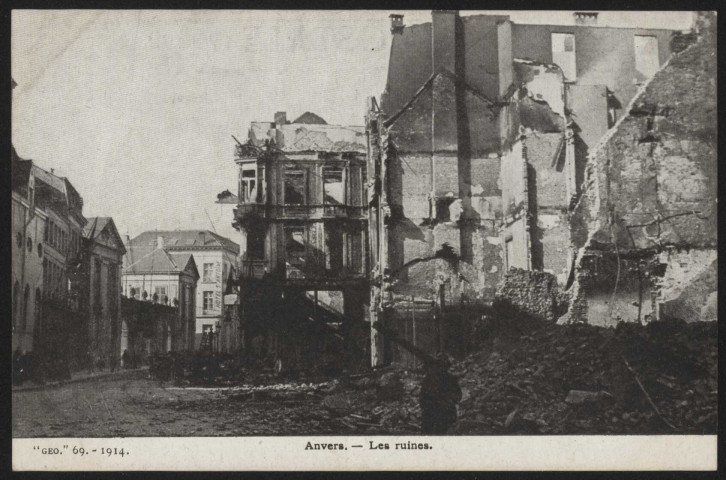 Anvers. Les ruines.