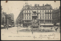 Lyon. La fontaine et la place des Jacobins.