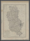 Carte routière, hydrographique et administrative du département du Rhône.