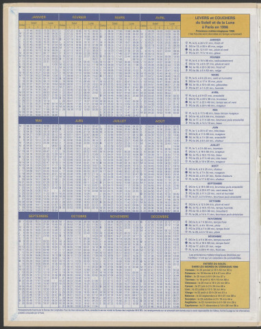 Almanach du facteur 1996.