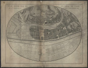 Plan géométral de la ville de Lyon avec ses agrandissements dans sa partie méridionale.