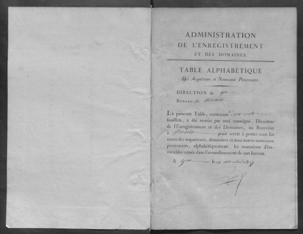 1817-1819 (volume 4) Renvoie au 3Q40/294.