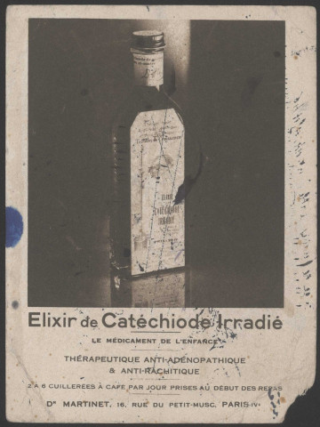 Elixir de catéchiode irradié - Le médicament de l'enfance.