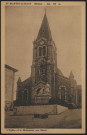 Saint-Martin-en-Haut. L'église et le monument aux morts.