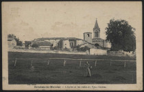 Grézieu-le-Marché. L'église et les restes du vieux château.