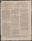 Bulletin de la Convention nationale - séance du 15 novembre 1792, l'An premier de la République française.