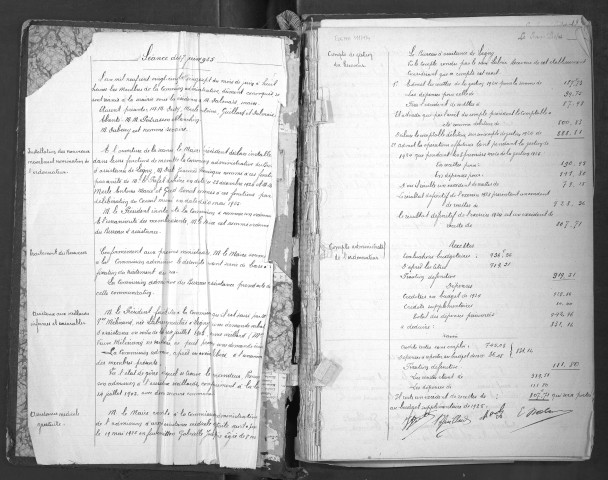 Registre de délibérations du bureau de bienfaisance.