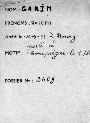 GARIN Joseph