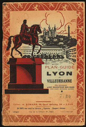 Plan guide de Lyon et Villeurbanne.